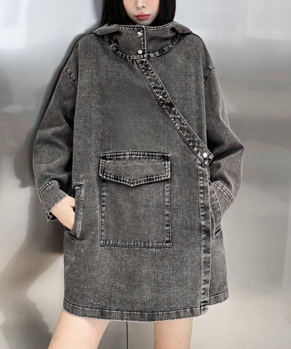 Denim Hoodie Jacket